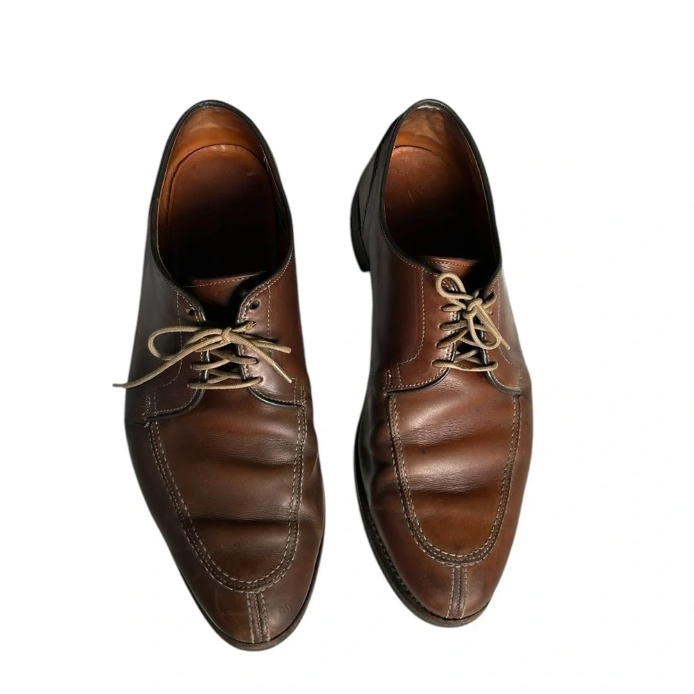 Allen Edmonds Clark Street Leather Slit Toe Lace up Mens Dress Shoe Size 12